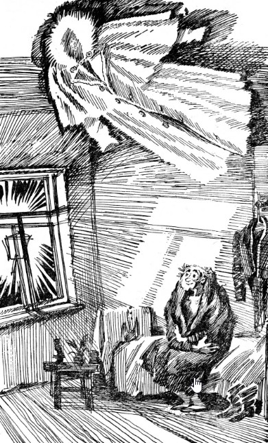 Акакий Акакиевич мечтает о новой шинели.