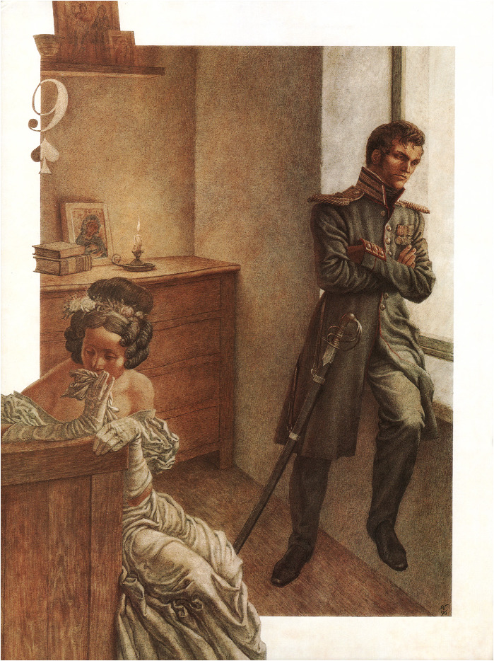 Пиковая дама. Иллюстратор Jan (Jassen) Ghiuselev
