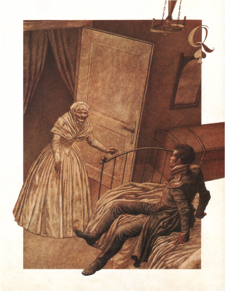 Пиковая дама. Иллюстратор Jan (Jassen) Ghiuselev